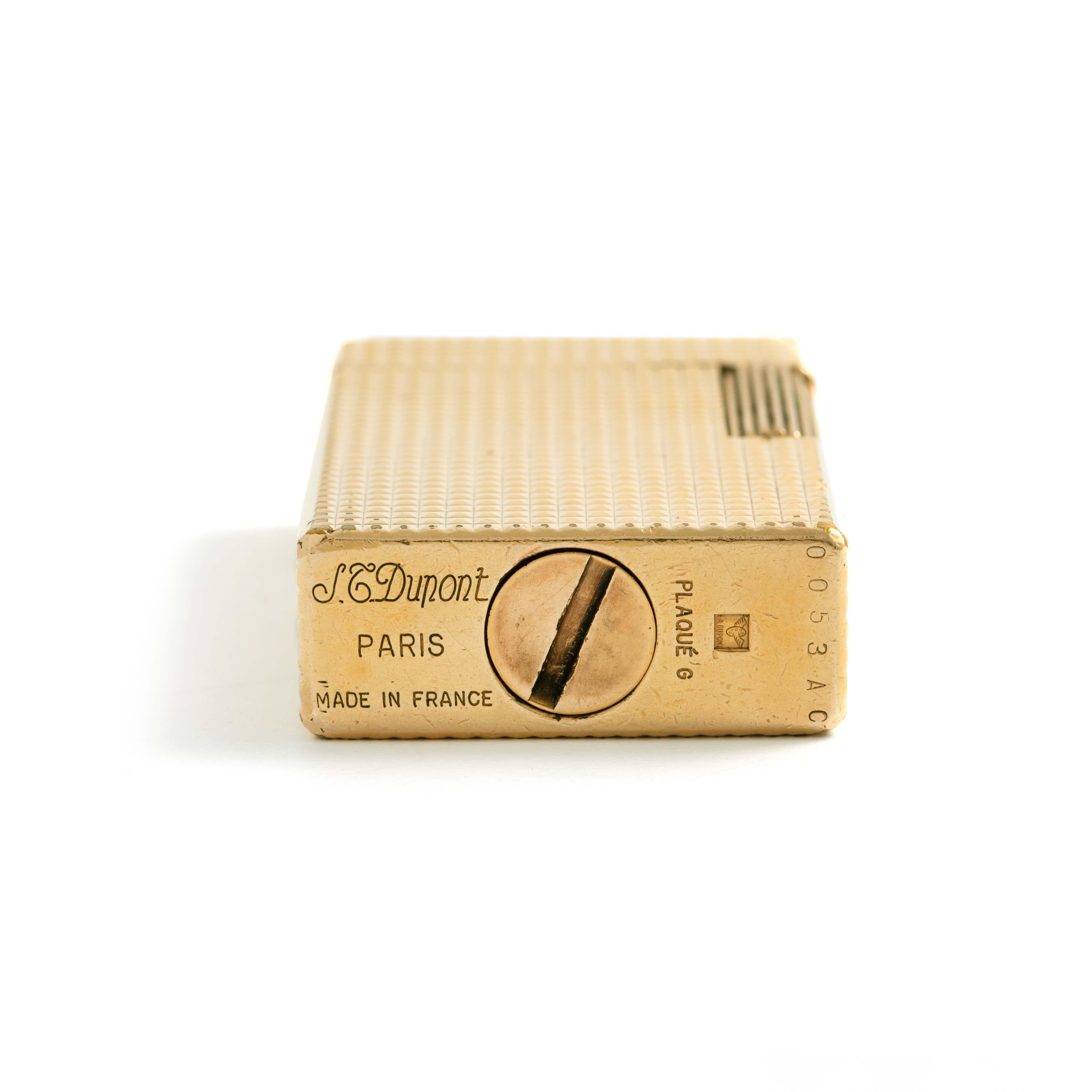 dupont feuerzeug 18k gold