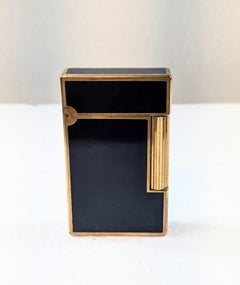 Accendino ST Dupont Laque de Chine Blu Oro Originale Francia Parigi