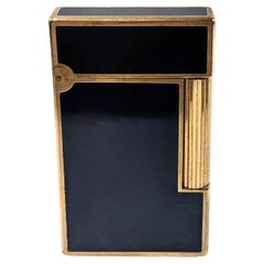 ST Dupont Lighter Laque de Chine Blue Gold Original France Paris