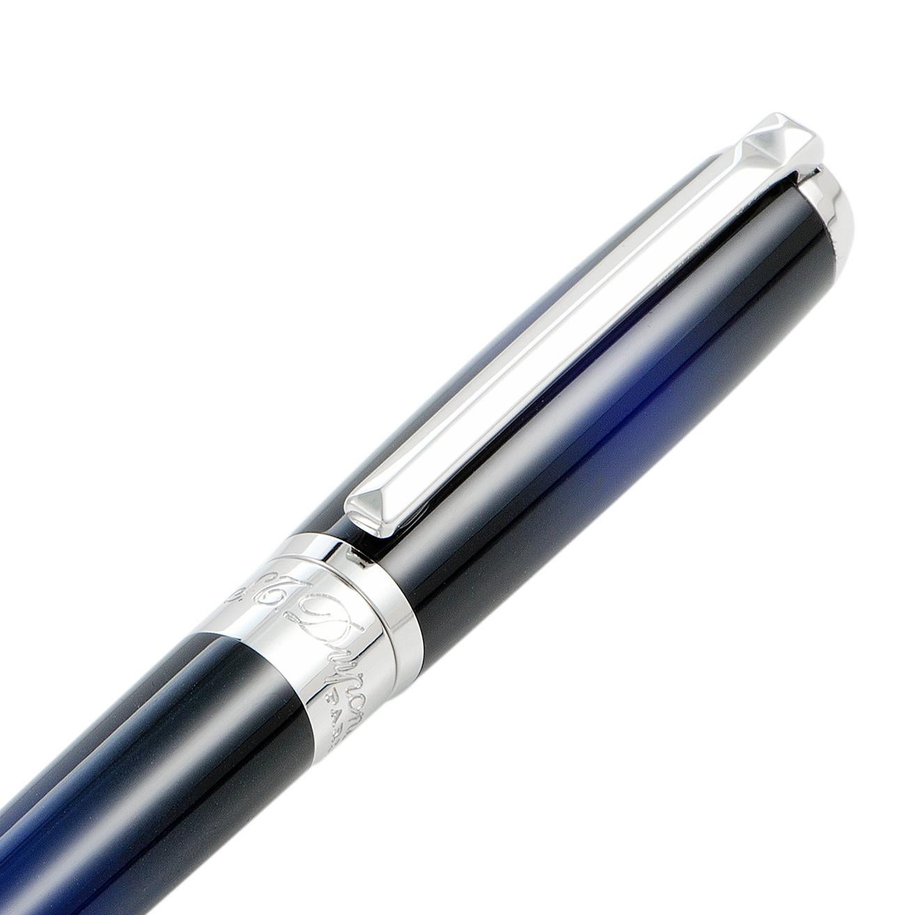Women's or Men's S.T. Dupont Line D Atelier Blue Medium Fountain Pen