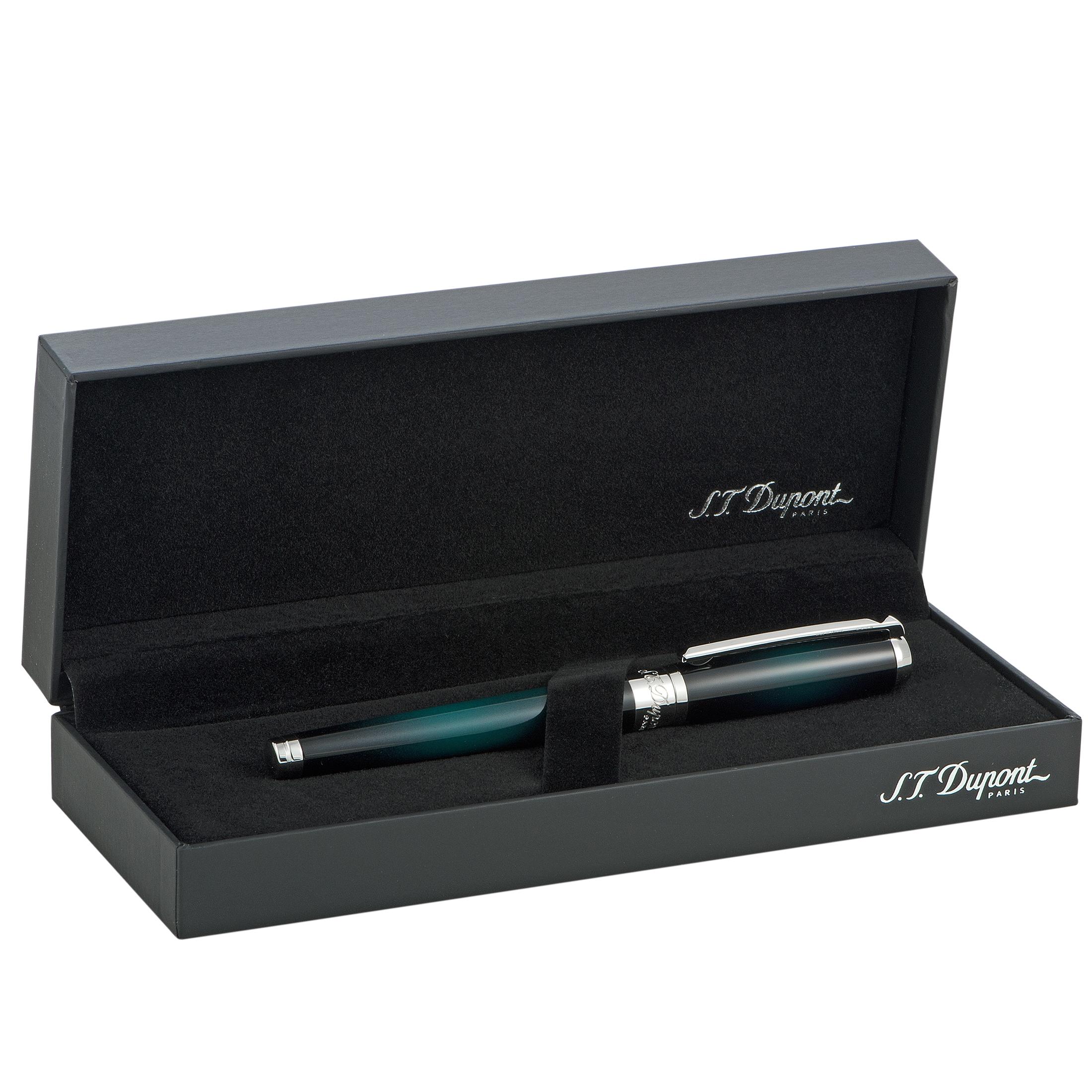 Women's or Men's S.T. Dupont Line D Atelier Green Medium Rollerball Pen