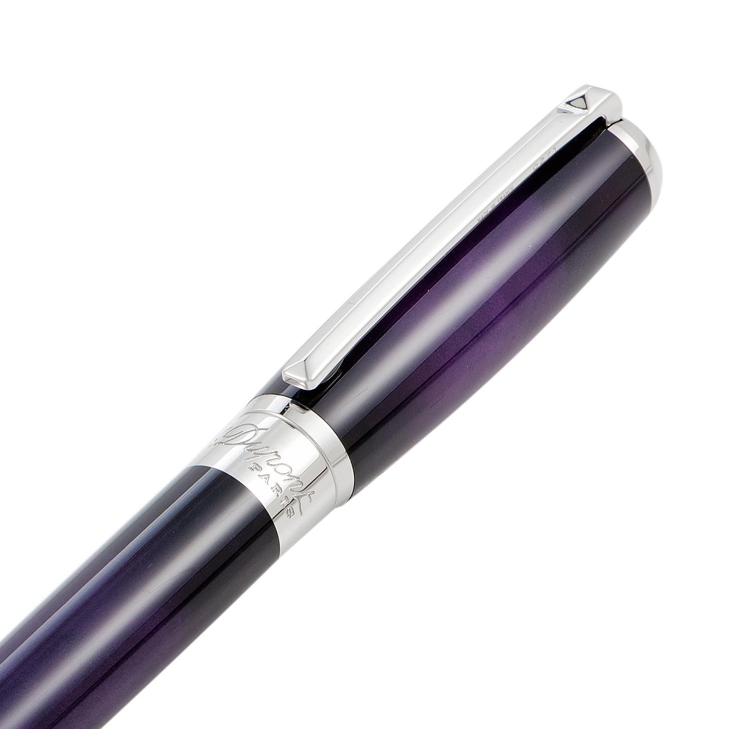 S.T. Dupont Line D Atelier Purple Fountain Pen In New Condition In Southampton, PA