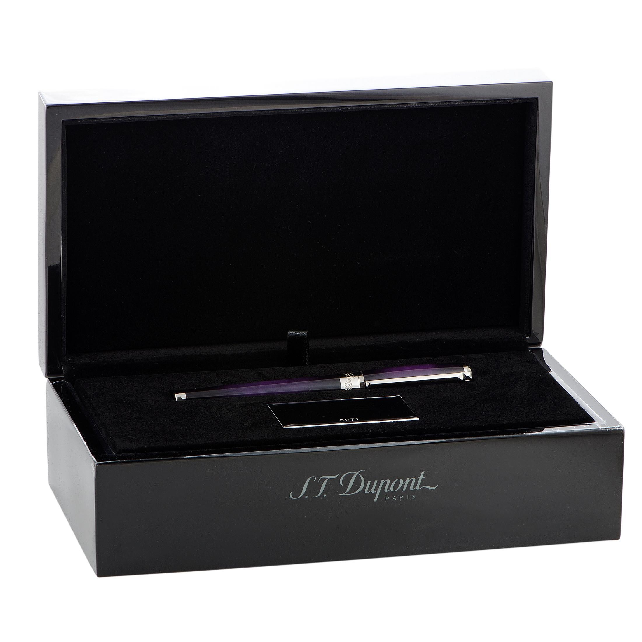  S.T. Dupont Line D Atelier Stylo Plume Violet Unisexe 