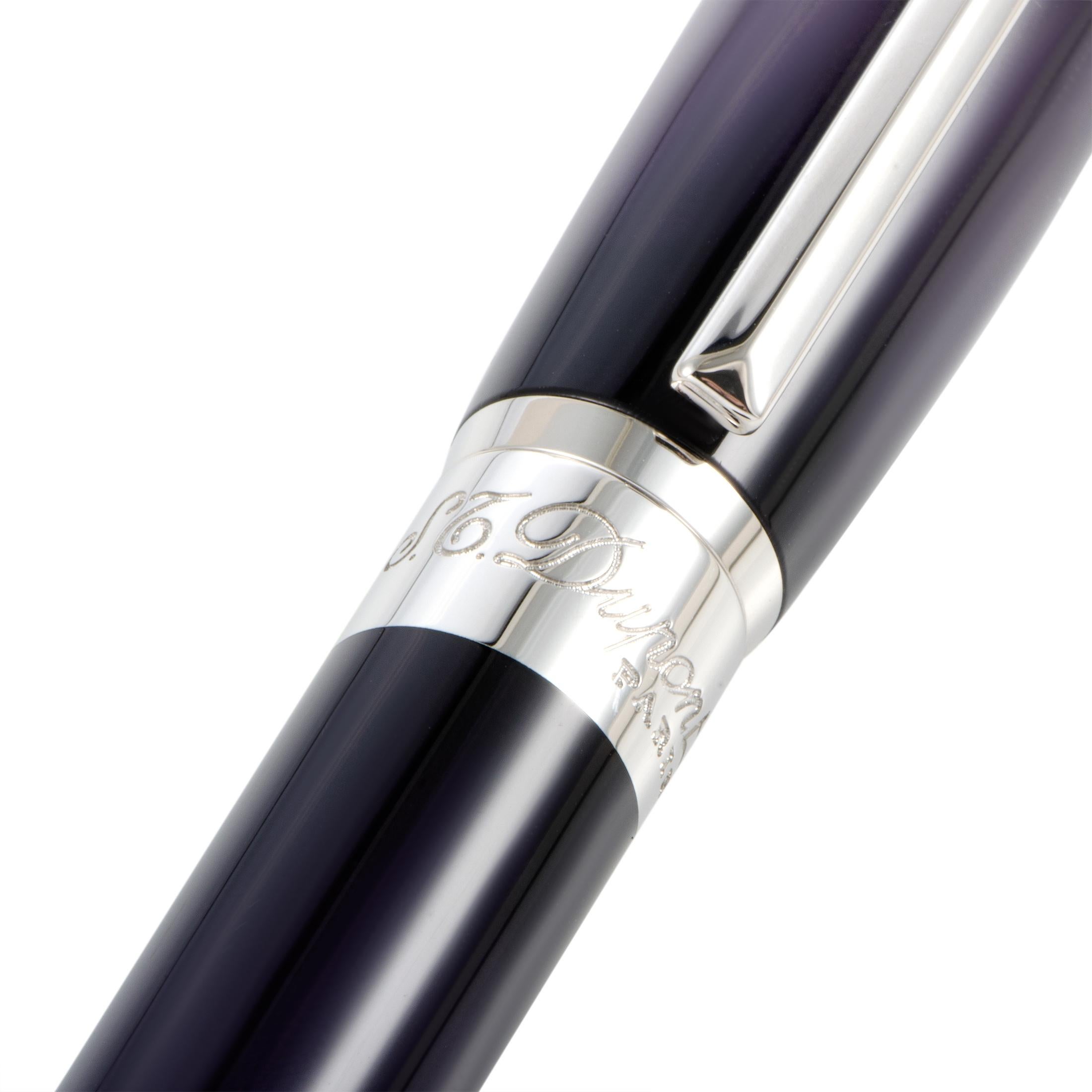 S.T. Dupont Line D Rollerball Pen in Atelier Eggplant In New Condition In Southampton, PA