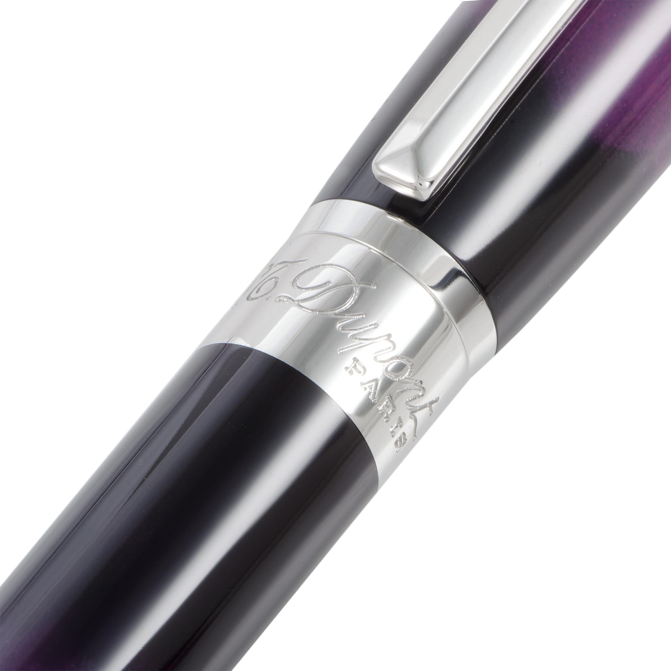 S.T. Dupont Line D Rollerball Pen in Eggplant 412709 In New Condition In Southampton, PA