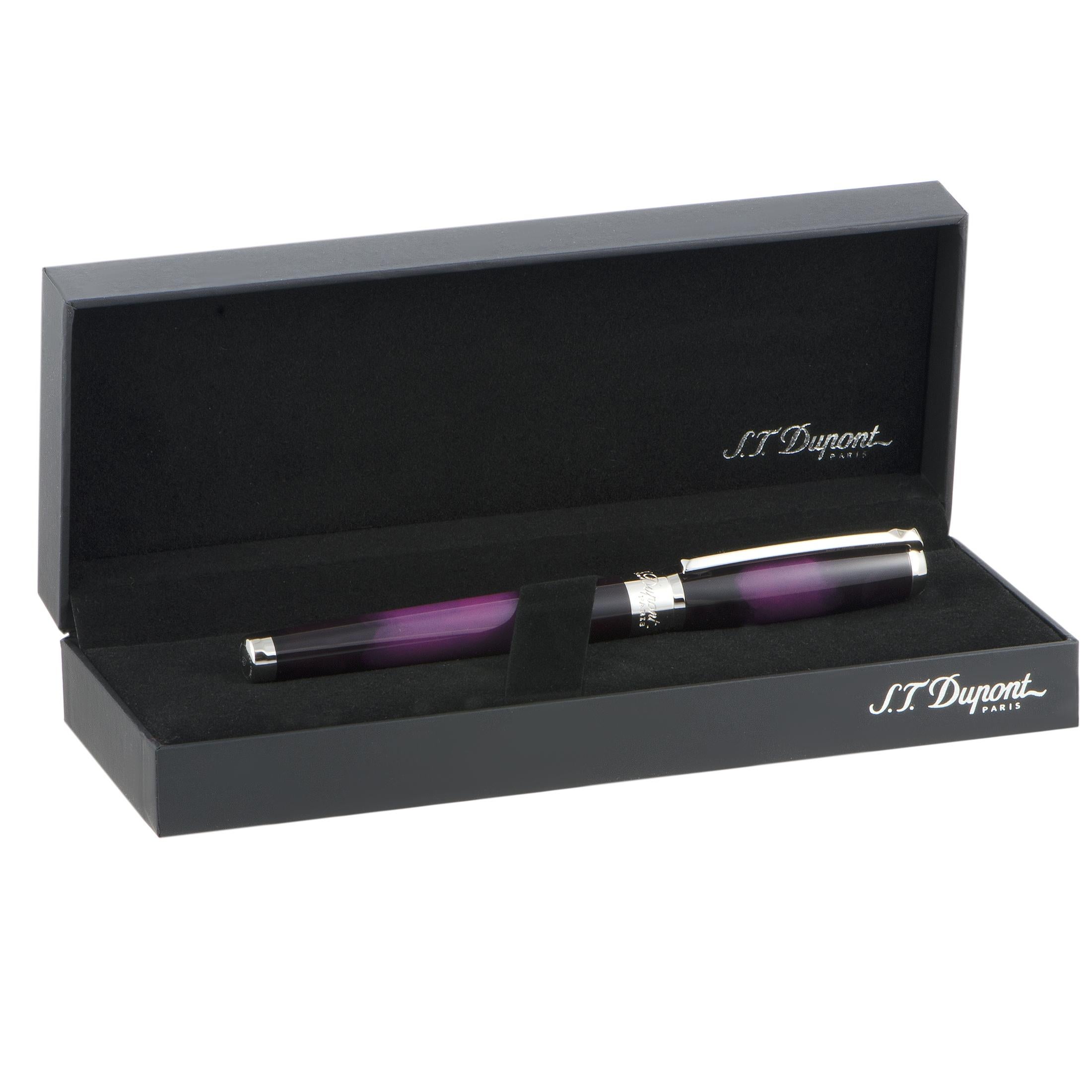 Men's S.T. Dupont Line D Rollerball Pen in Eggplant 412709