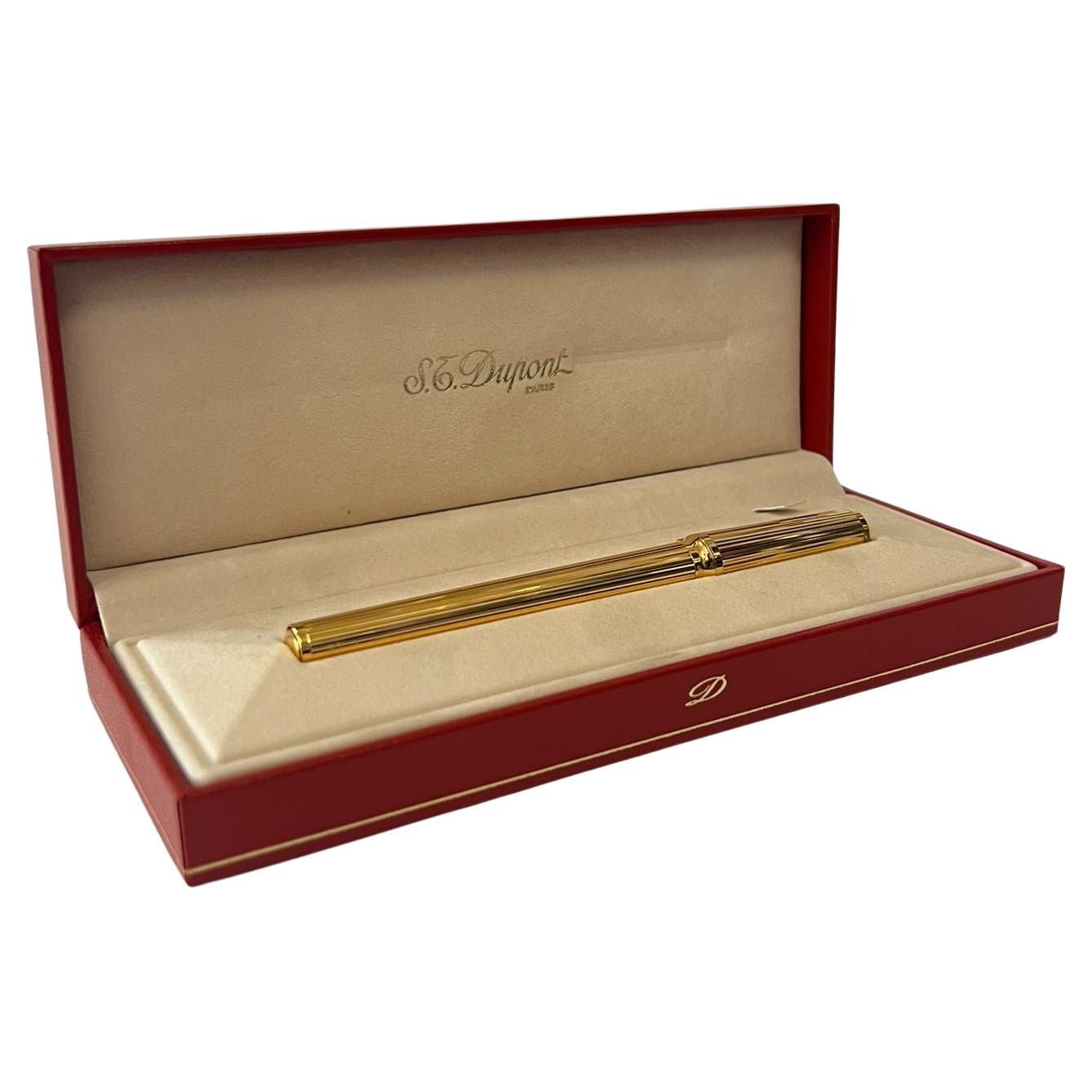 st dupont pen gold