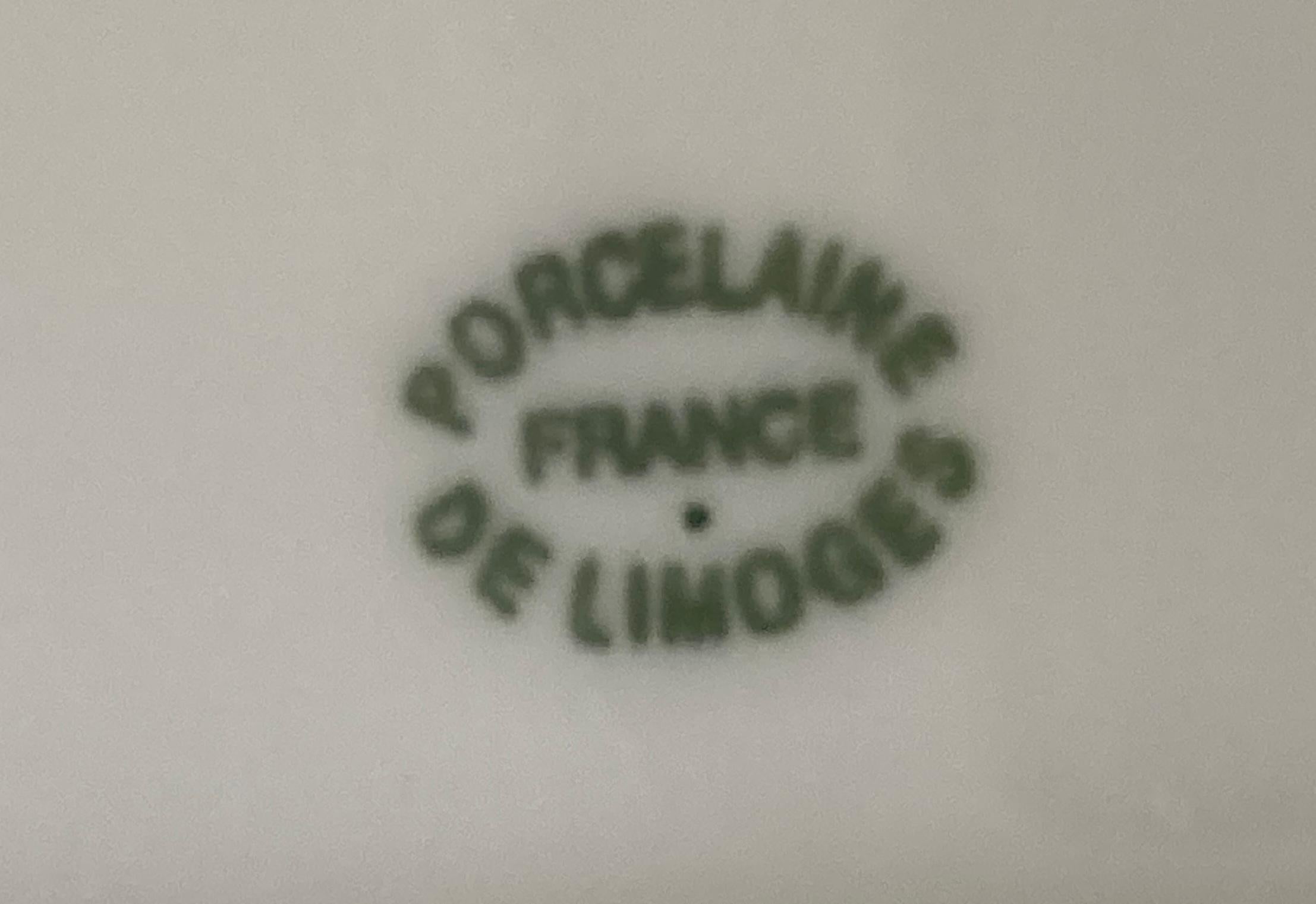 S.T. Dupont Paris Porzellan De Limoges Frankreich Zigarren-Aschenbecher Aschenbecher Catchall Decor im Angebot 11