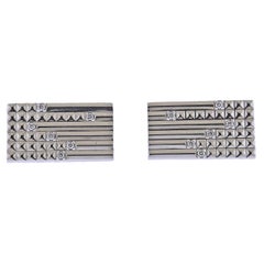 St Dupont Prestige 18k Gold Diamond Cufflinks