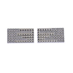 ST Dupont Rain 18k Gold Diamond Cufflinks