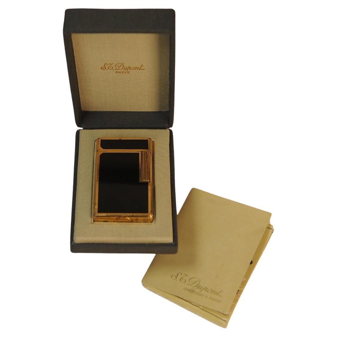 S.T Dupont Rare Gold Plated Ligne 1 Large Cigarette Lighter
