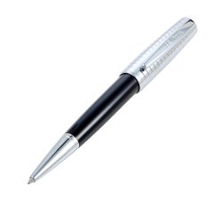 ST Dupont Saint Michel schwarz lackierter Kugelschreiber 440140