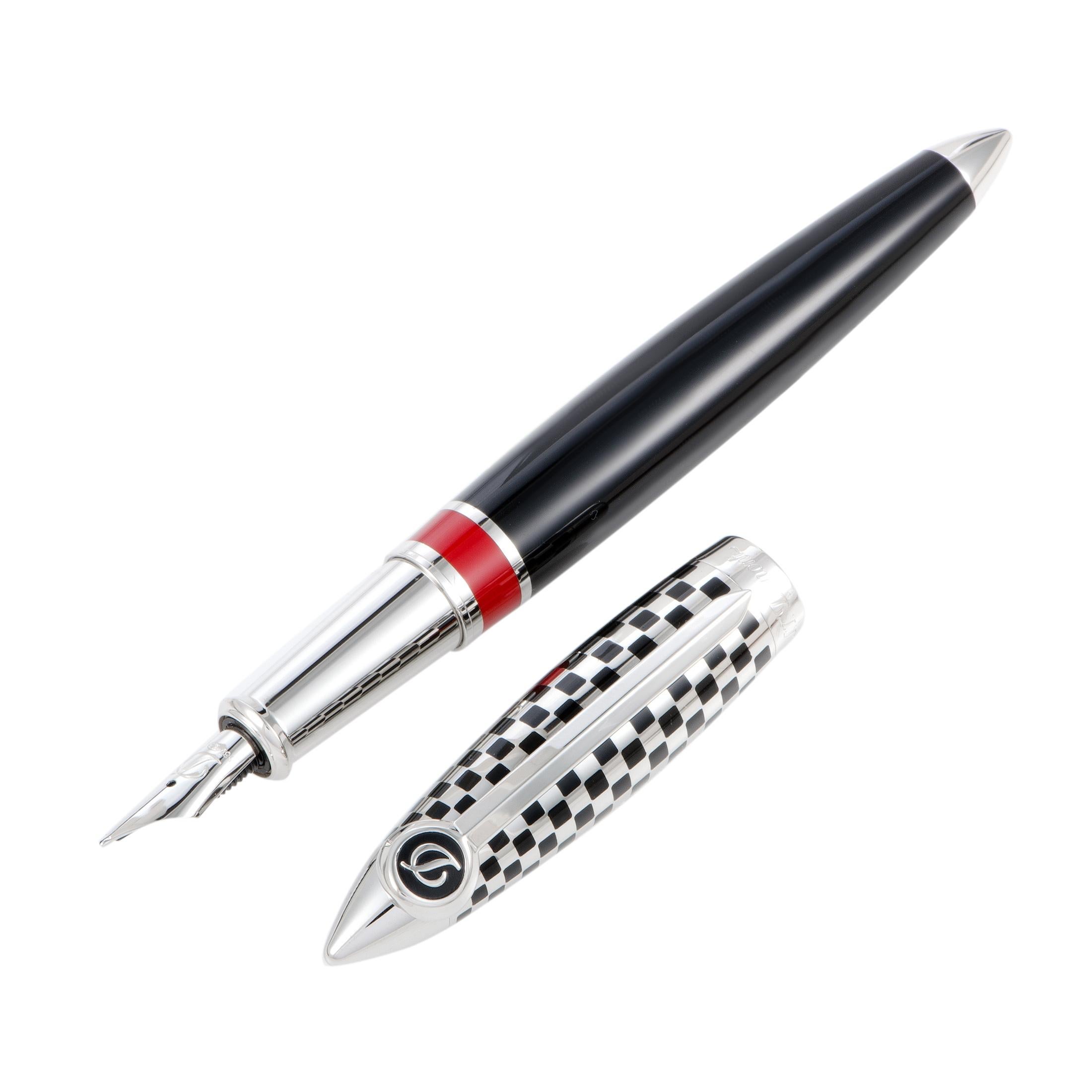 Envisioned as a noteworthy tribute to the adventurous world of racing, this striking limited edition fountain pen from S.T. Dupont showcases the brand’s exquisite craftsmanship as well as their incessant inspiration and daring