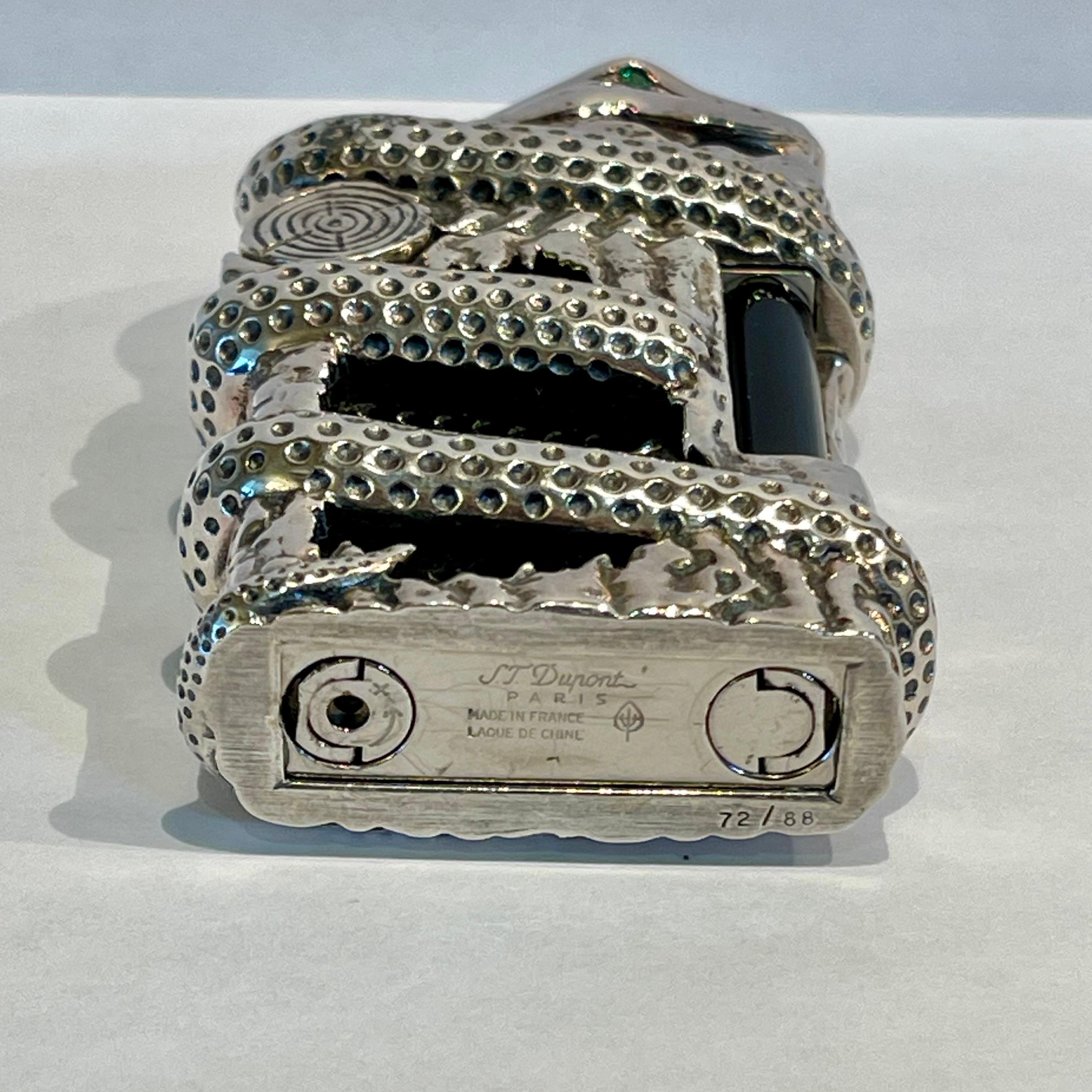 S.T. Dupont X Tournaire Limited Edition Snake Lighter (72/88), France, 2013 For Sale 10