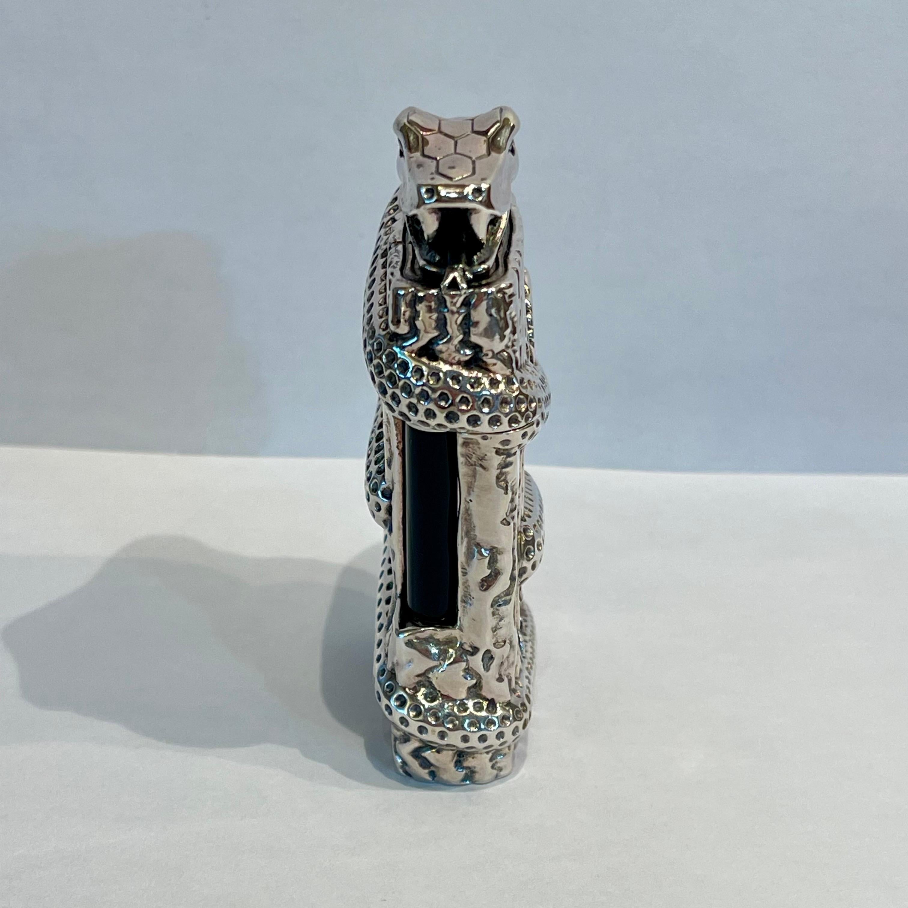 S.T. Dupont X Tournaire Limited Edition Snake Lighter (72/88), France, 2013 In Good Condition For Sale In Miami, FL