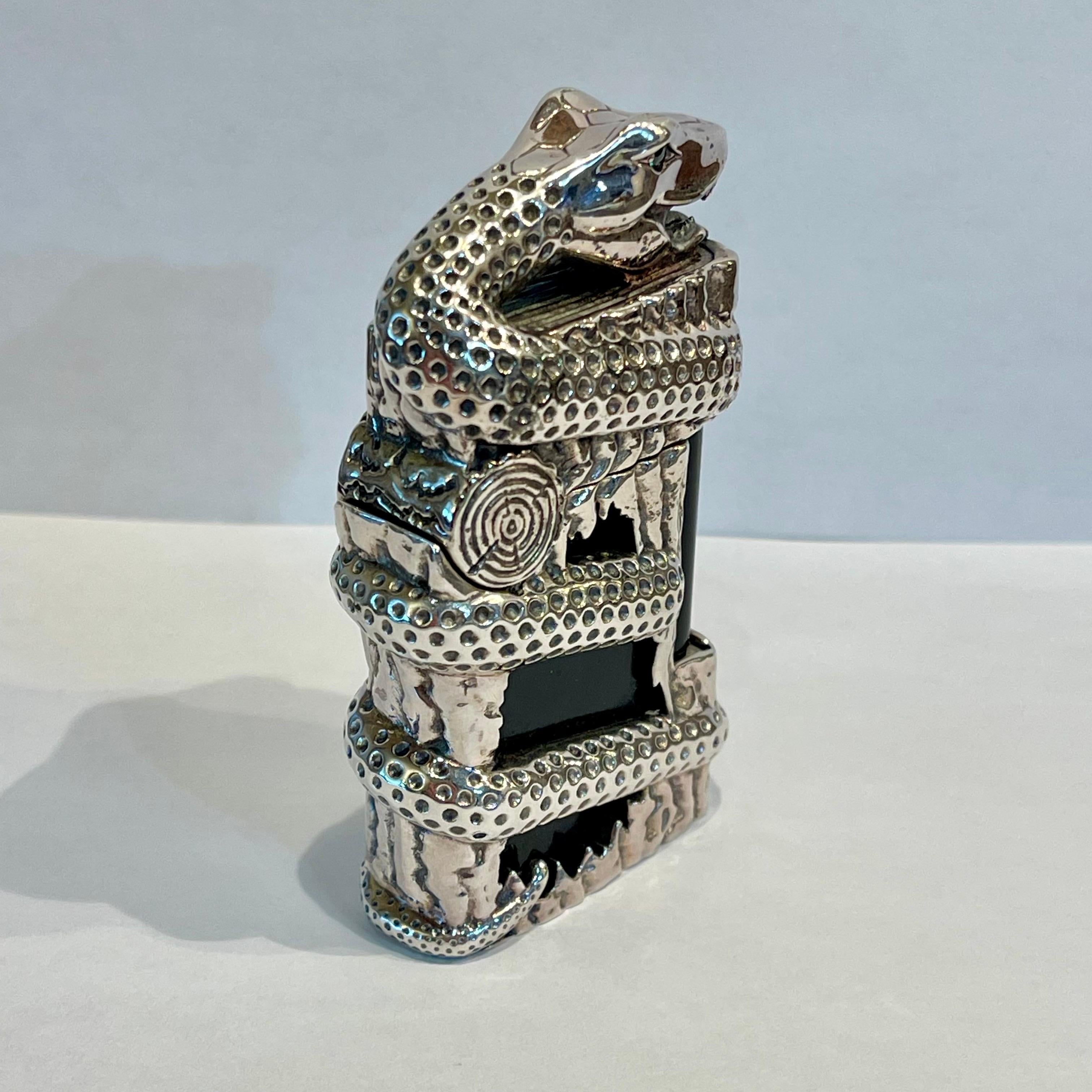 S.T. Dupont X Tournaire Limited Edition Snake Lighter (72/88), France, 2013 For Sale 1