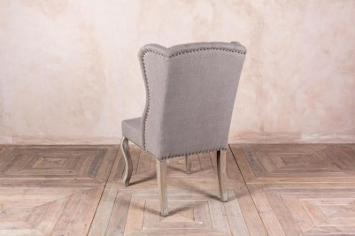 St. Emilion French Upholstered Dining Chairs, 20th Century For Sale 4