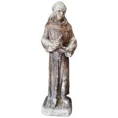 Antique St Francis of Assisi Garden Statue