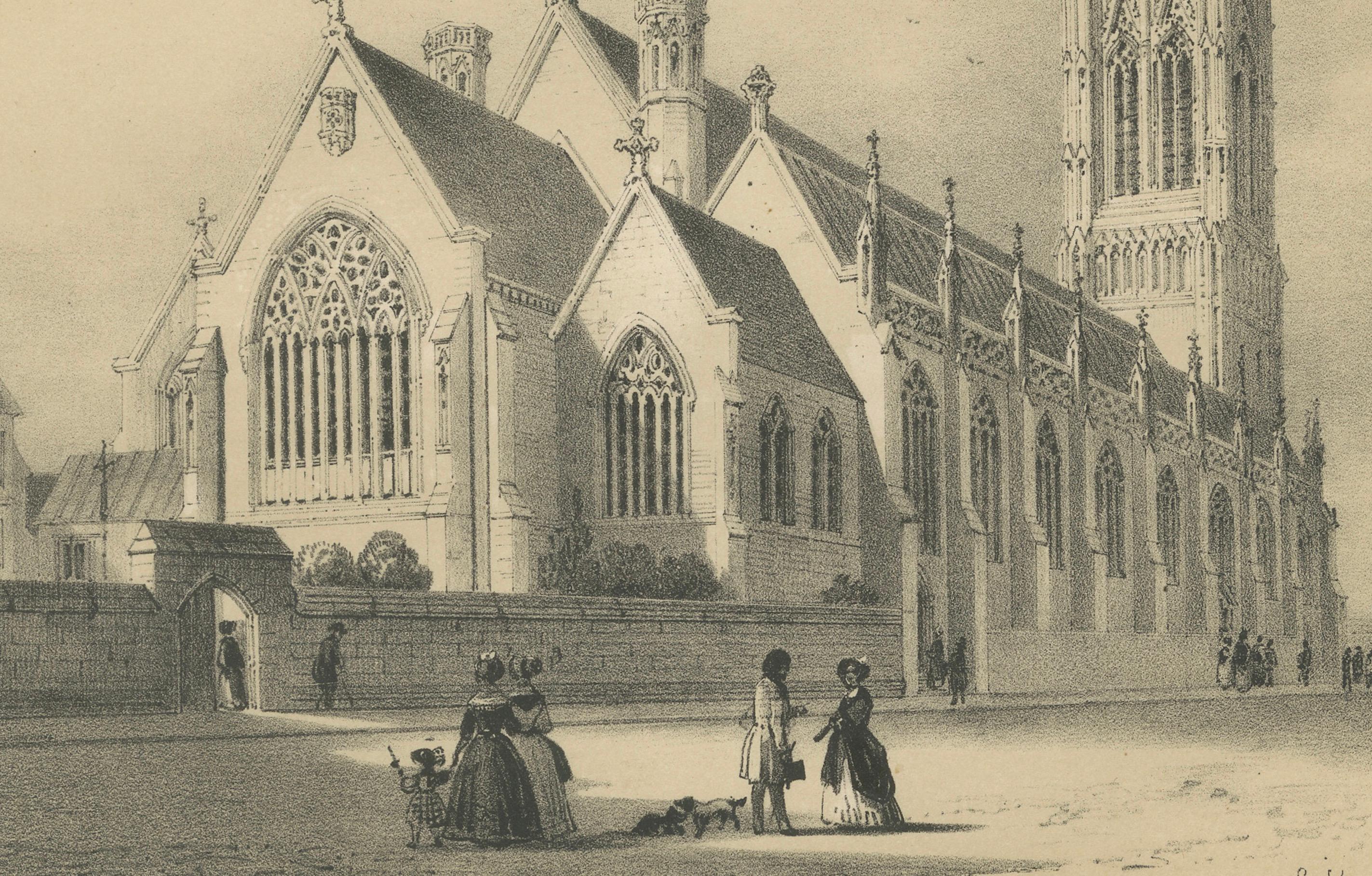 Papier Cathedrale St. George's : un monument néo-gothique du patrimoine catholique de Londres en vente