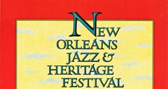 Original New Orleans Jazz & Heritage Festival vintage poster