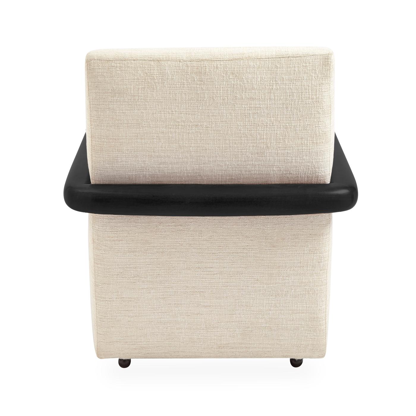 Scandinavian Modern St. Germain Linen Club Chair