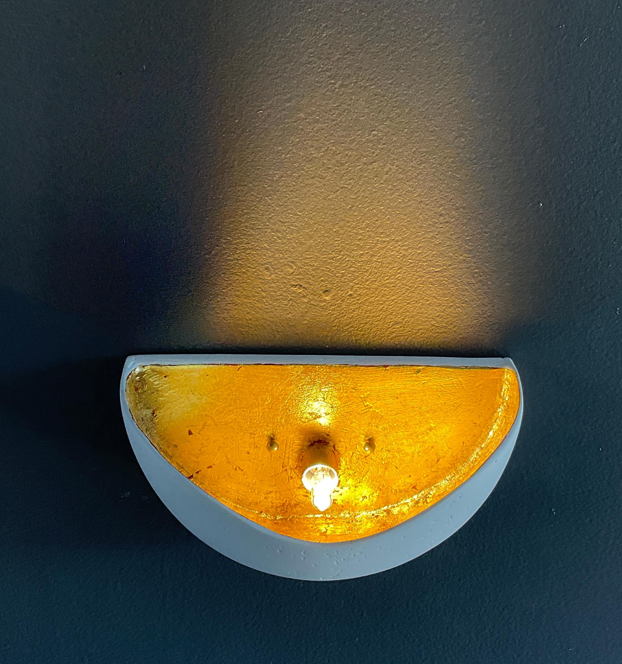 St Germain Sconce, Gold Leaf, by Bourgeois Boheme Atelier For Sale 1
