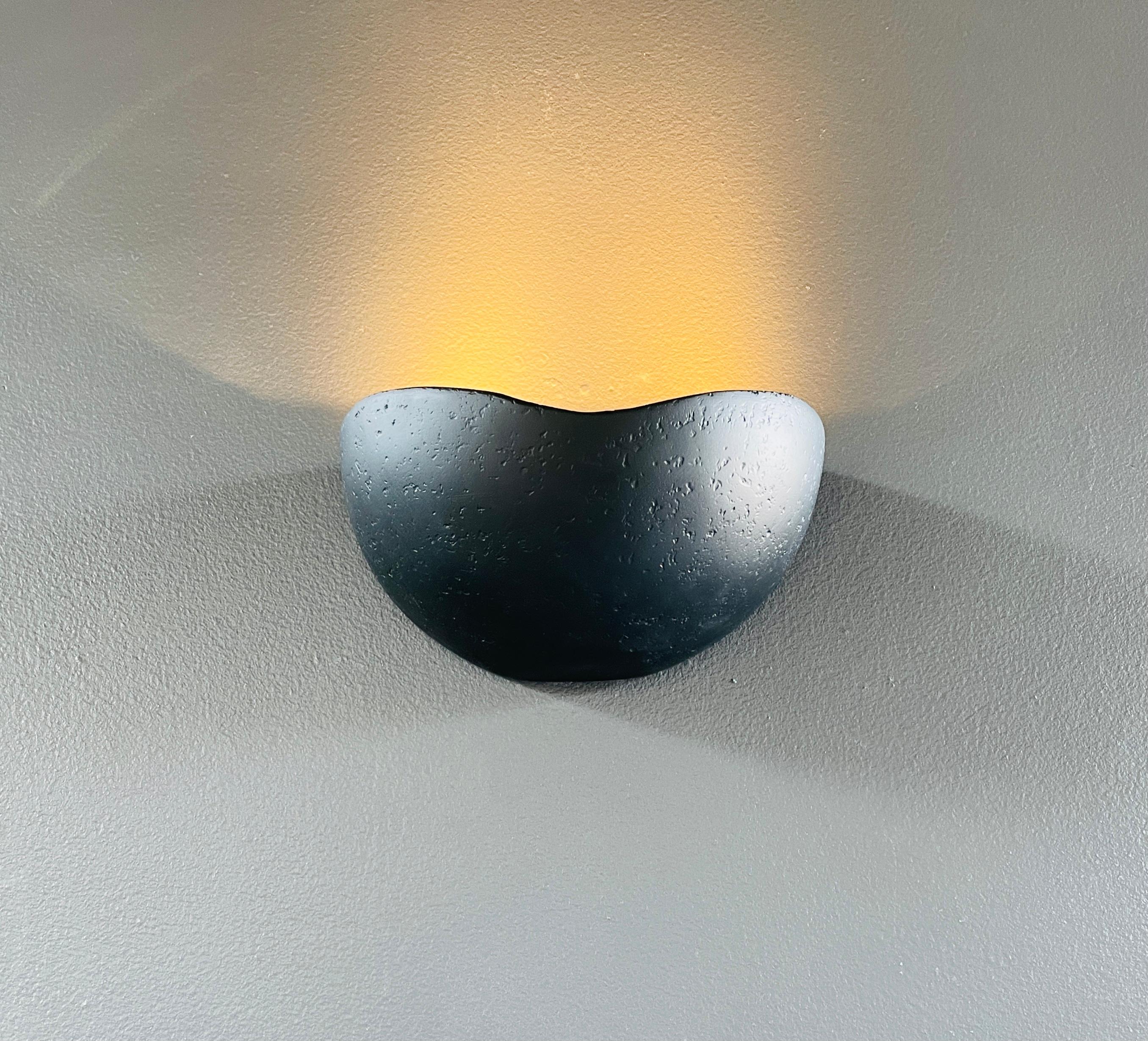 Modern St Germain Sconce, Matte Black with Gold Leaf, by Bourgeois Boheme Atelier For Sale