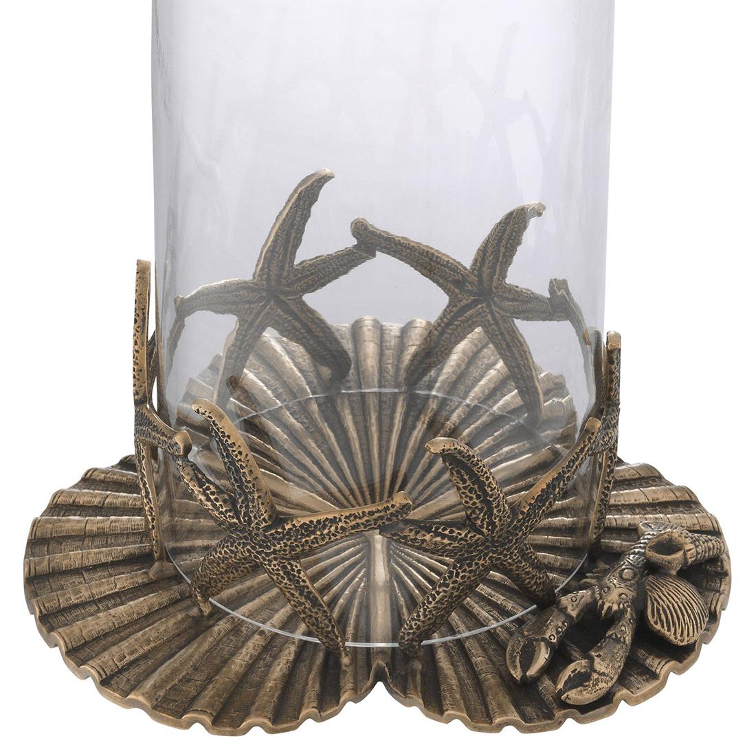 Hand-Crafted St Jacques Candle Holder For Sale