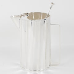 Jarra mezcladora para cócteles con jarra de Martini de chapa de plata de St. James Brasil, hacia 1980