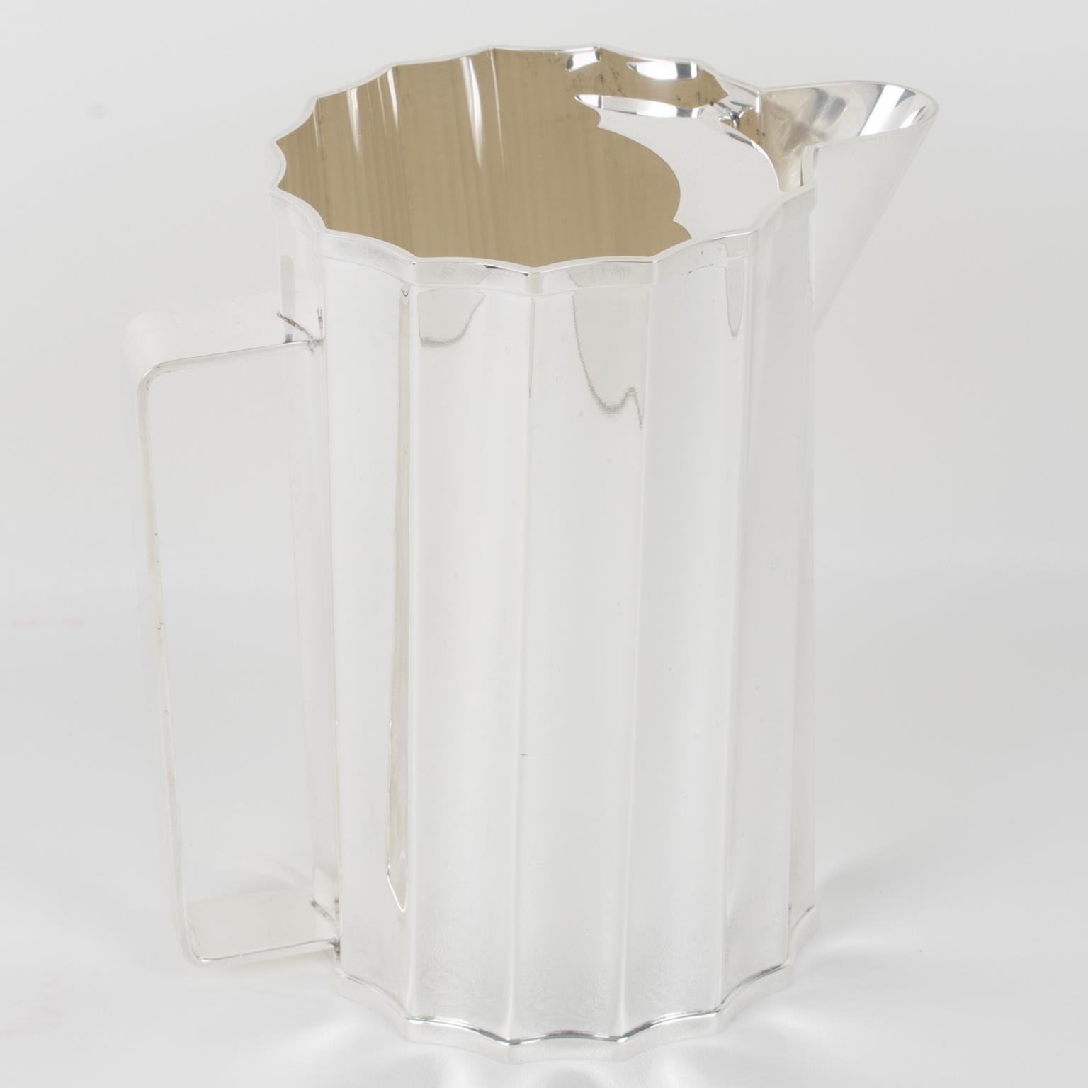 Late 20th Century St James Brazil Silver Plate Martini Pitcher Cocktail Mixer Jug, circa 1980 For Sale