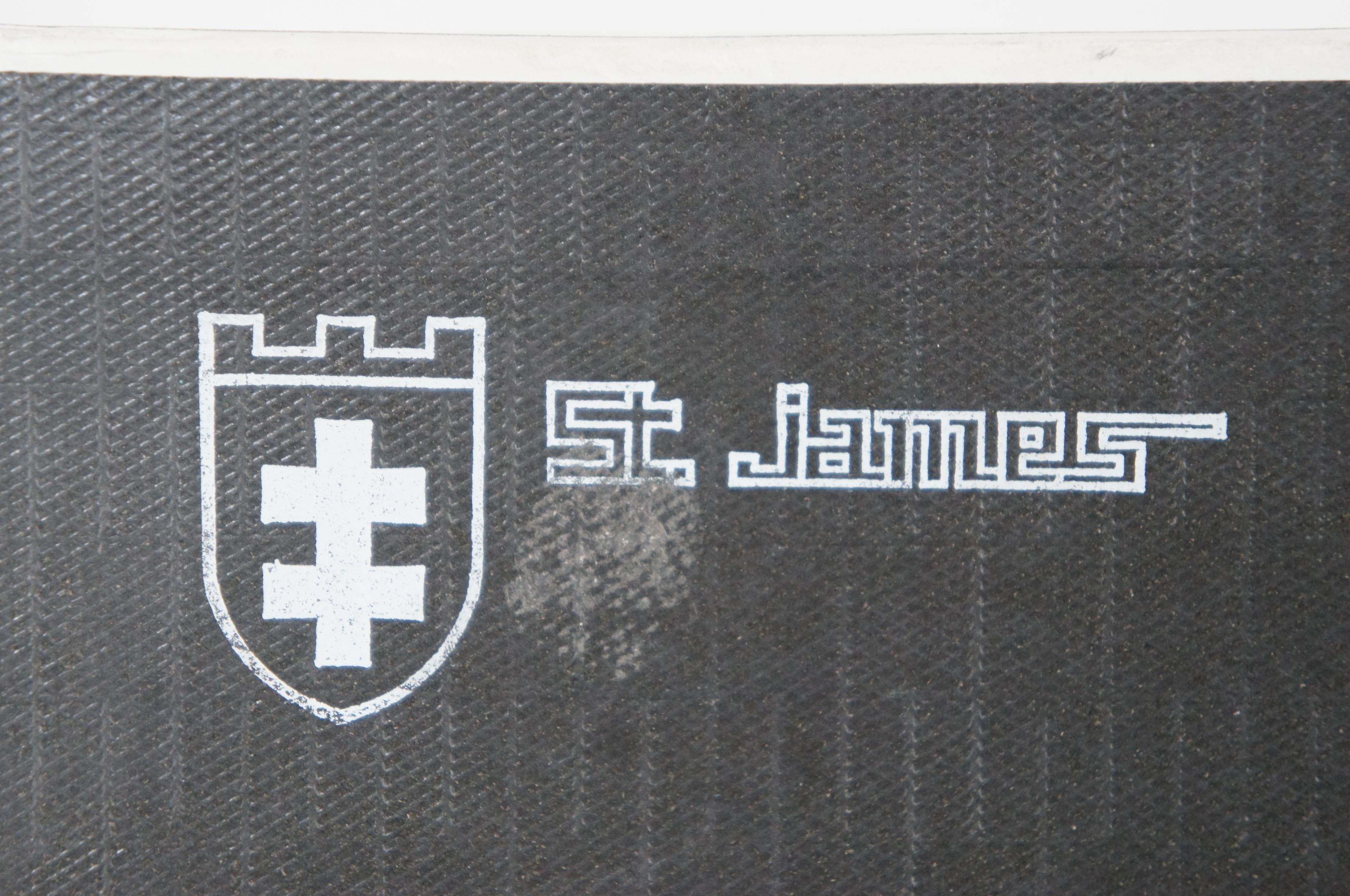 St. James of Brazil Modernist Twisted Silver Plate Pitcher Jug Ice Lip Orig Box 7