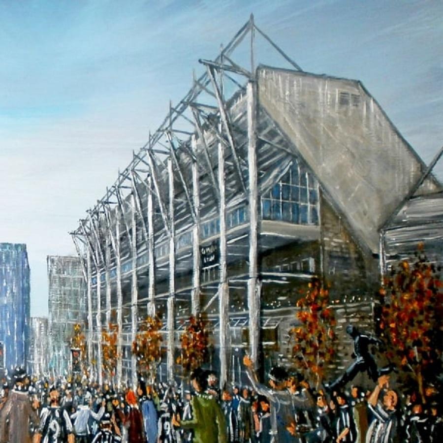 European St James' Park and the Strawberry, Match Day, 20th Century For Sale