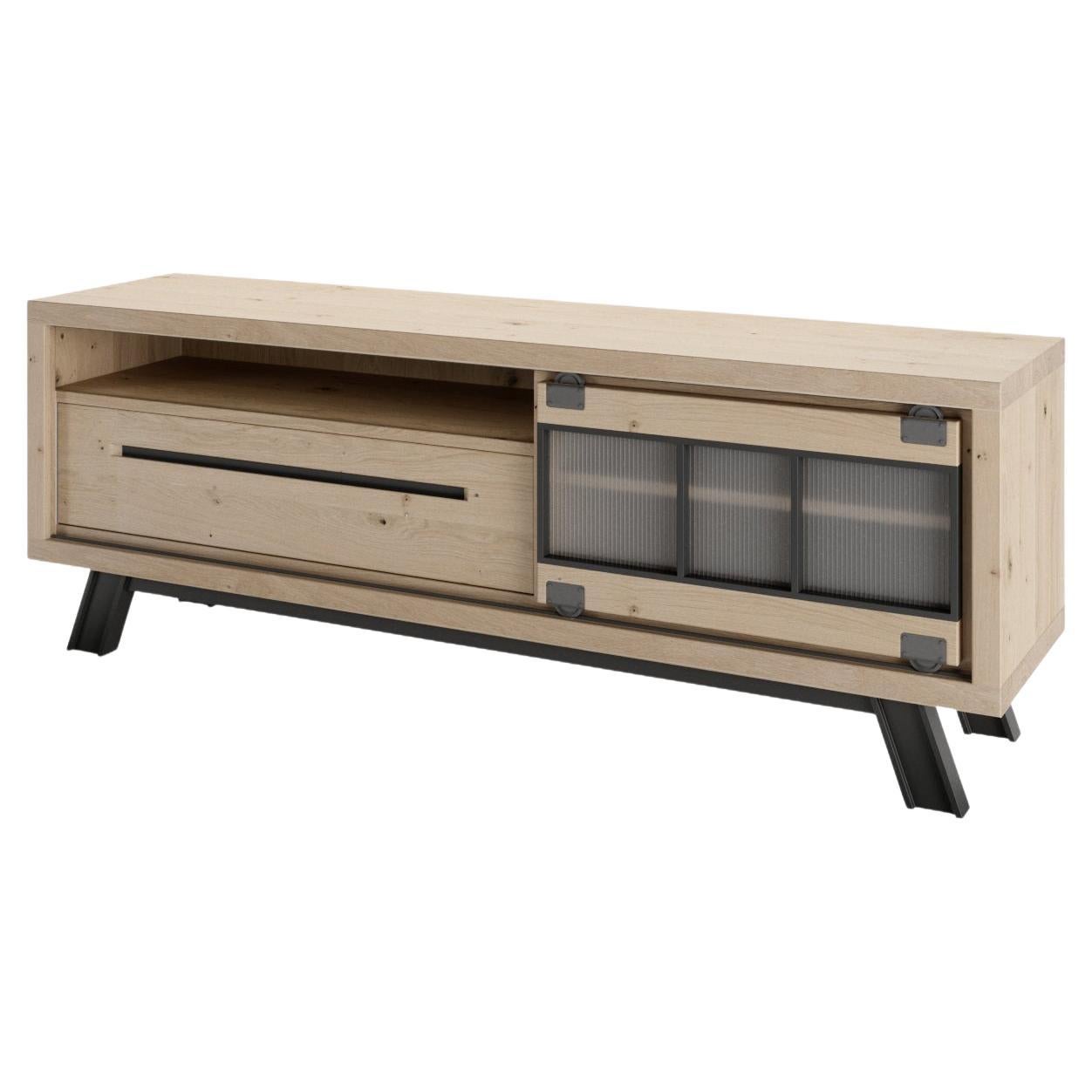 ST James TV Stand 1 Sliding Door 1 Drawer For Sale