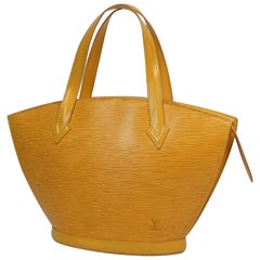 Vintage St. Jaques  Womens  tote bag M52279  yellow