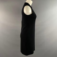 ST JOHN BASICS Size 2 Black Knit Shift Dress