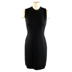 ST JOHN BASICS Size 2 Black Knit Shift Dress