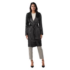 St. John Black Silk Metallic Pattern Jacket Size L