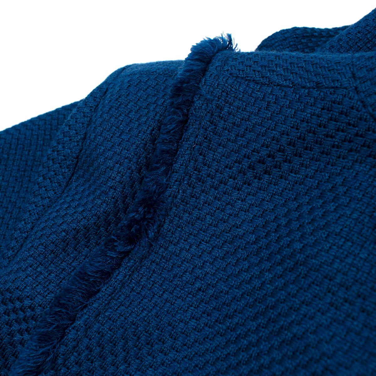 St John Blue Tweed Blazer - Us Size 6 For Sale 3