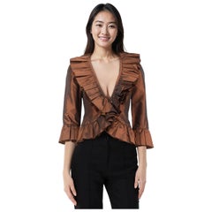 I. John Brown Veste à bordures à volants Taille XS