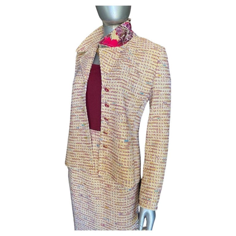 CHANEL Pre-Owned 1990s Zipped Wool Skirt Suit - Farfetch
