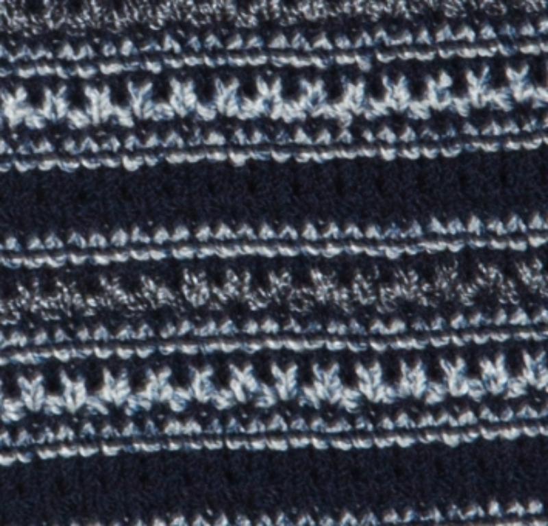 St. John Collection by Marie Gray Marineblau gestreifter Strickrock XL (Schwarz) im Angebot
