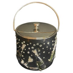 St. John Home Millennium Swarovski Crystals Champagne Bottles Ice Bucket Cooler