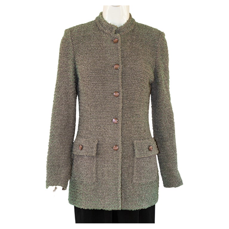 Grey Tweed Jacket - 49 For Sale on 1stDibs