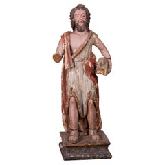 Used St. John Santos Sculpture, 18th Century