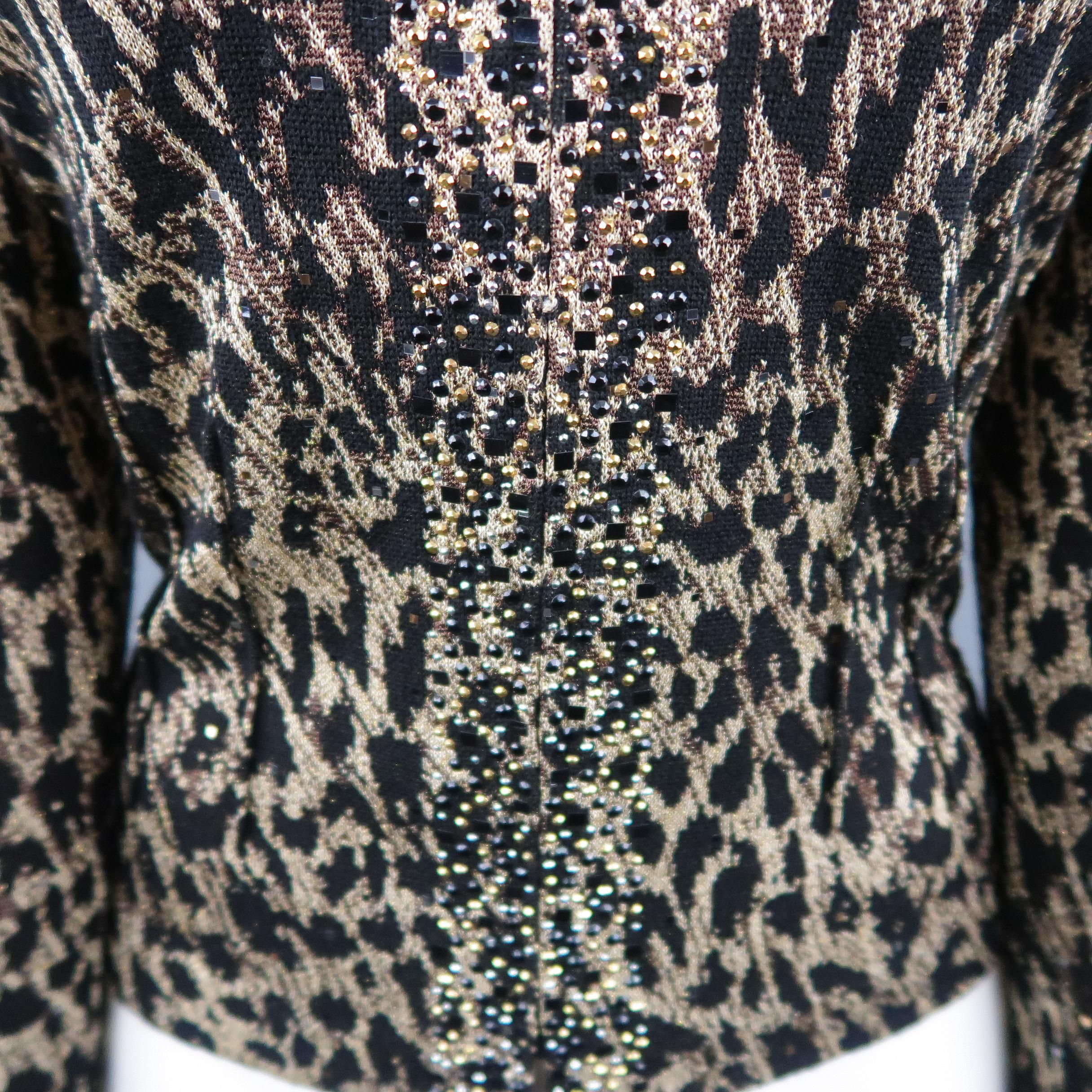 knit gold jacket