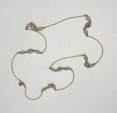 St. John Snake Chain, Rhinestone & Crystal Long Necklace