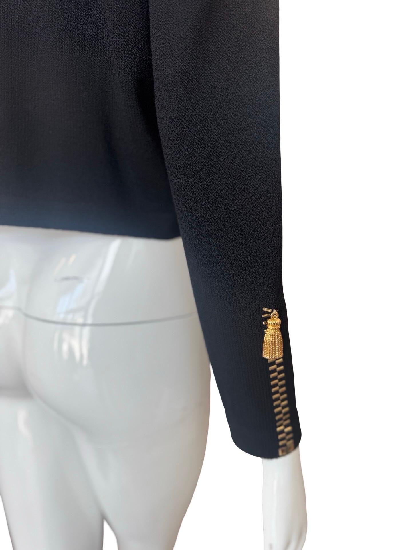 St Johns Sport Faux Zipper Knit Bon état - En vente à Miami, FL