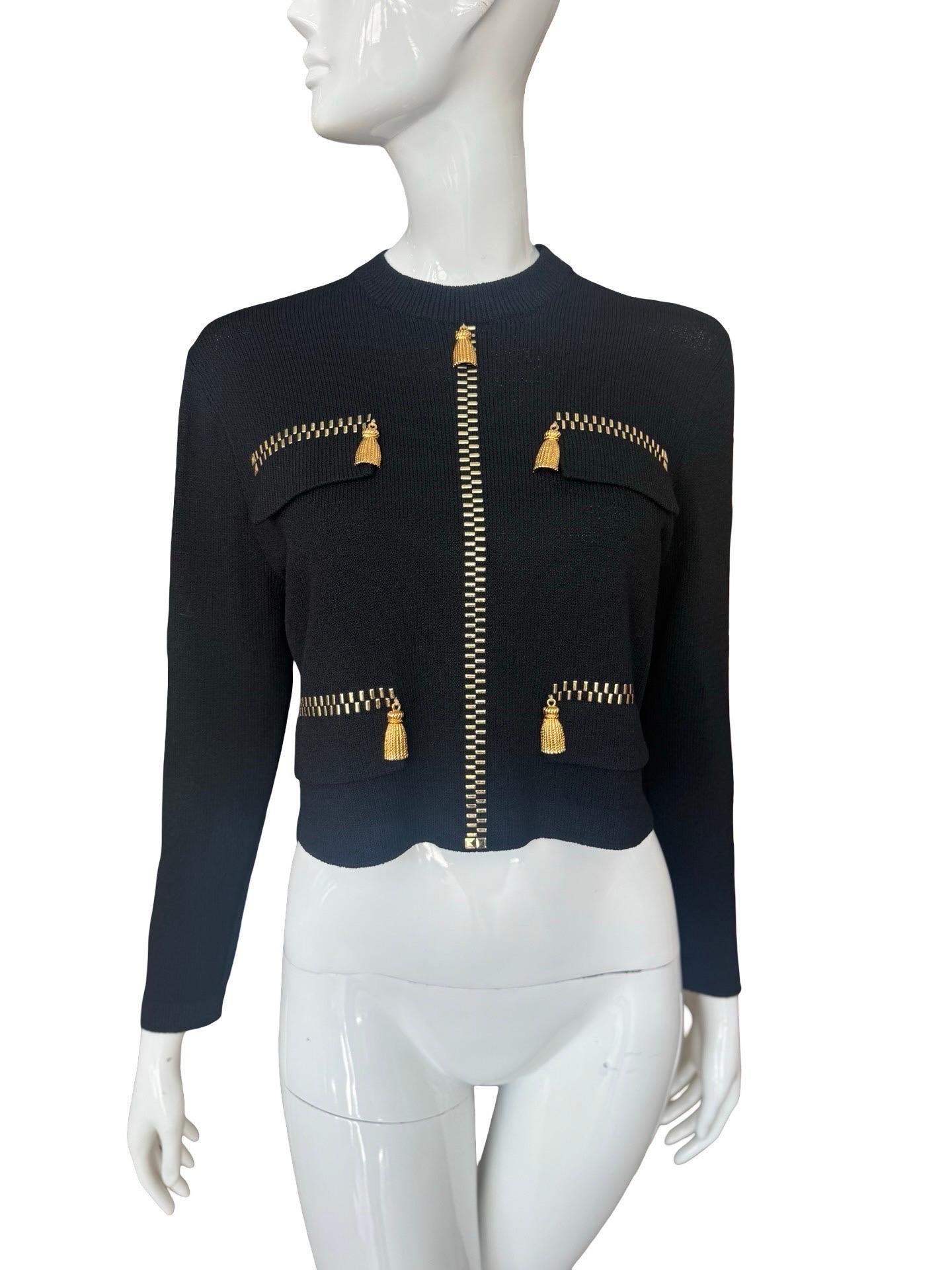 St Johns Sport Faux Zipper Knit Unisexe en vente