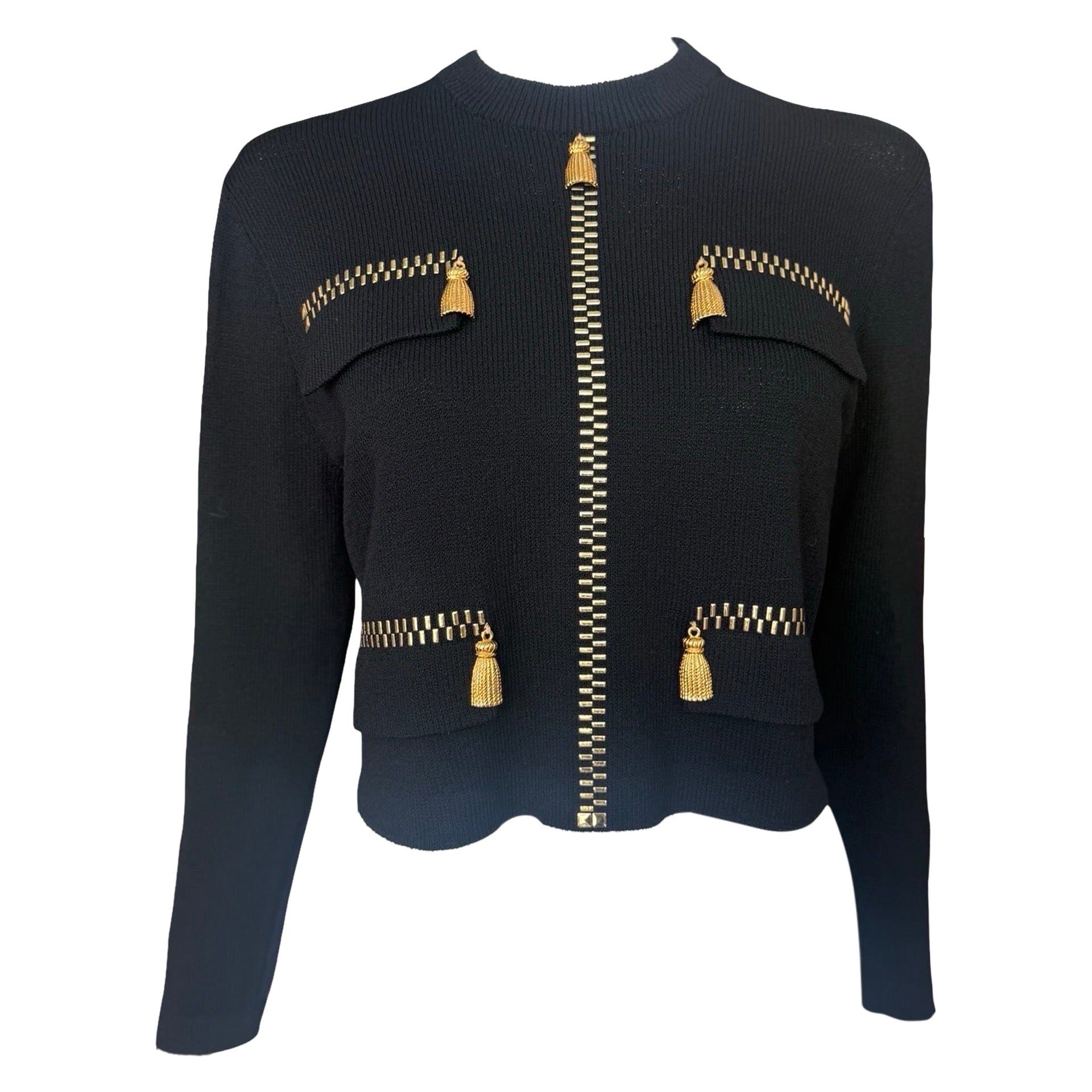 St Johns Sport Faux Zipper Knit