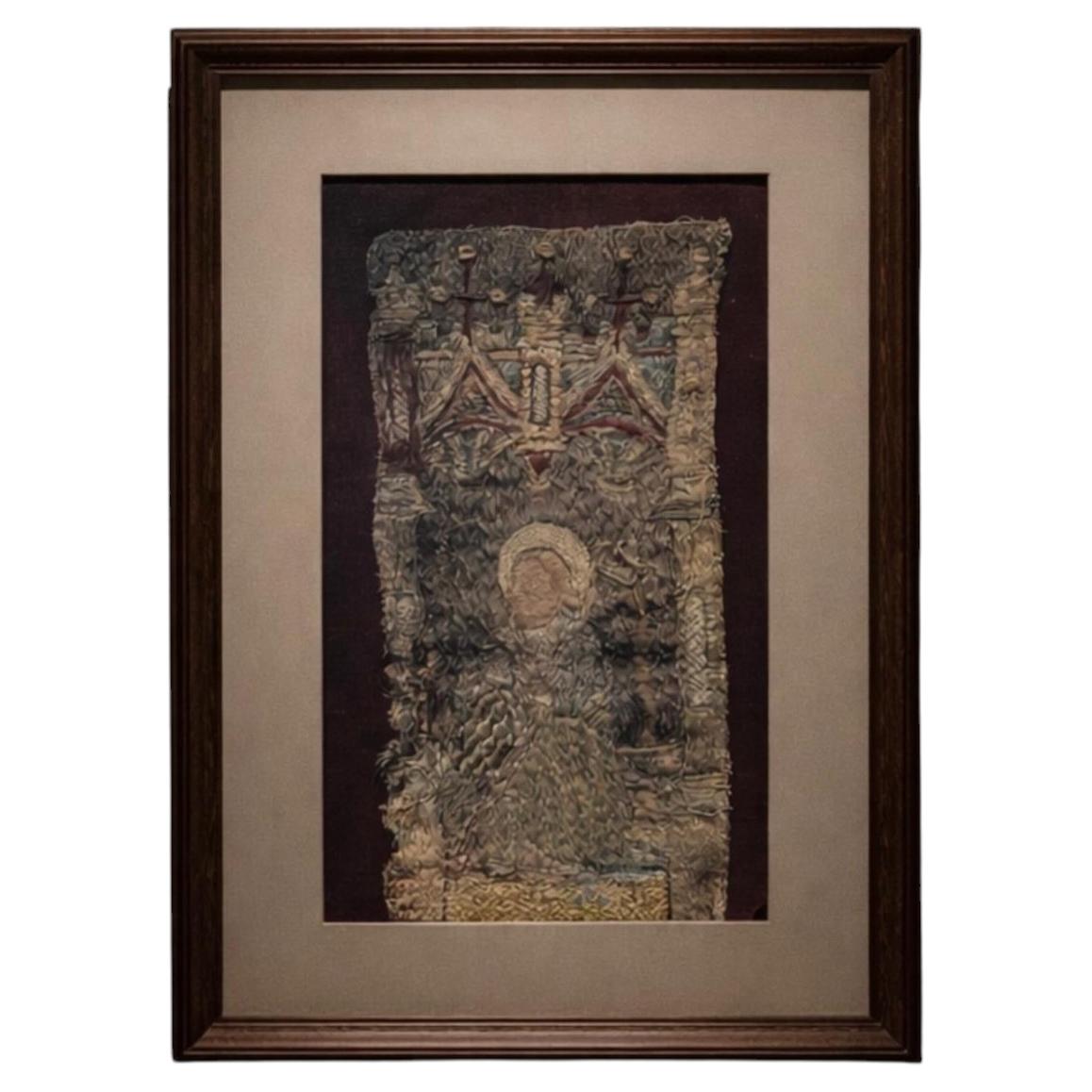 St Joseph Late Medieval Orphrey Panel, Circa 1480, Embroidery Textile